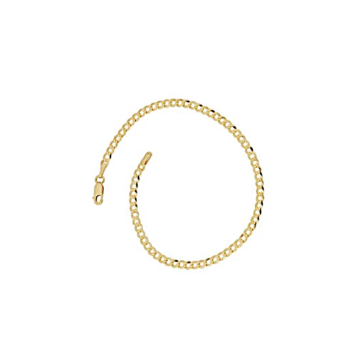 צמיד חוליות קארב שטוח 4.0 ממ רוחב 20 סמ אורך