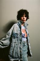 ג'קט ג'ינס אסיד ווש מידה XXL