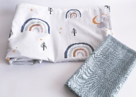 שמיכה לתינוק קשתות ירח-כוכבים וטטרה