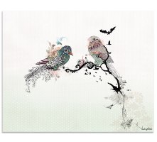 ציור אבסטרקט פרחים ליז קפילוטו