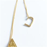 שרשרת לב חדש זהב