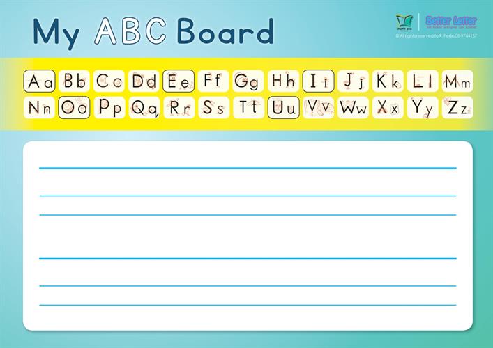 Better Letter ללימוד ABC | לוח כתיבה לתלמיד