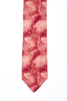 עניבה דגם נוצות אדום בהיר