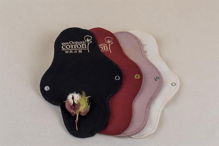 תחבושת לווסת מכותנה אורגנית לדימום קל