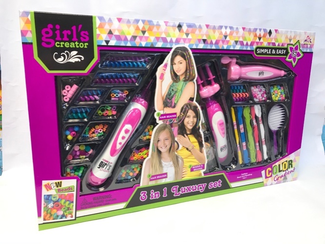 מארז יופי ענק כולל מכשיר לקליעת חרוזים