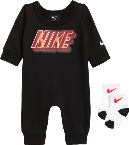 אוברול תינוקות NIKE שחור בשילוב גרביים 0-9