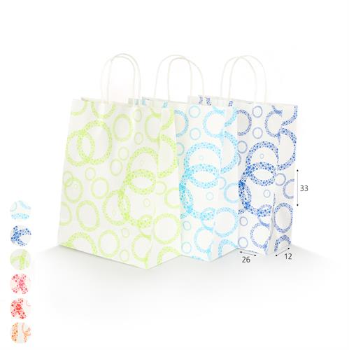 שקית קרטון עיגולים 26*33*12ס"מ