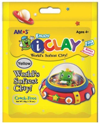 חימר קל I-CLAY צהוב - 50 גר'