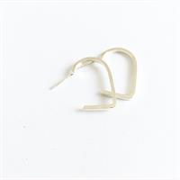 עגילי לב חדש כסף גדולים