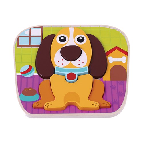 פאזל הרכבה עץ כלב