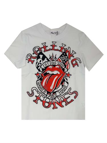 שמלה הדפס וינטג' לבנה 2-16