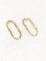 עגילי מדלן זהב בייסיק