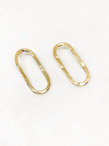 עגילי מדלן זהב בייסיק