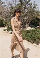 שמלת עור לונה פודרה