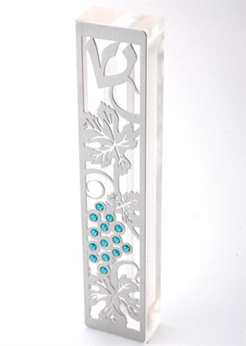 מסגרת נירוסטה בשילוב אבני סברובסקי על בסיס פרספקס - MZN-2t