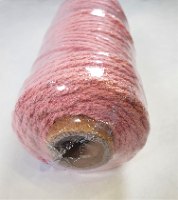 חבל מקרמה 4 מ"מ 250 גרם - ורוד בייבי