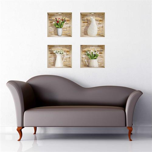 רביעיית נישות אבנים דגם 407S