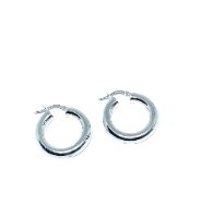 עגילי חישוק עבה כסף