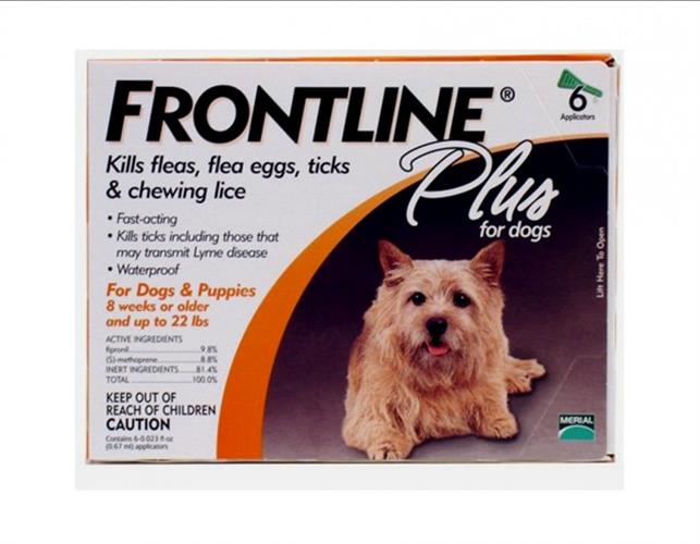 אמפולות פרונטליין טרי-אקט לכלב עד 10 ק"ג