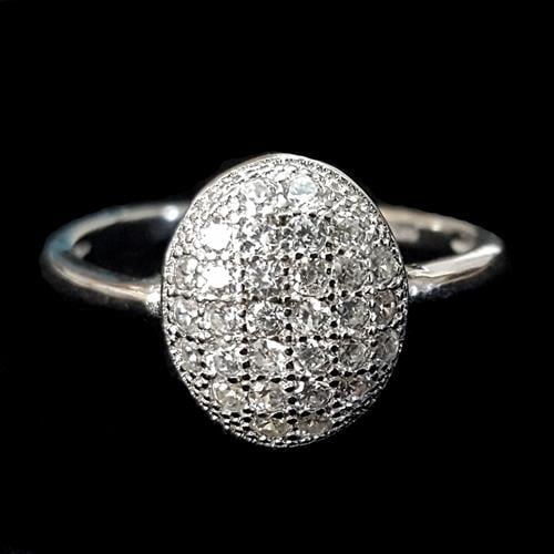 טבעת כסף משובצת זרקונים RG2324