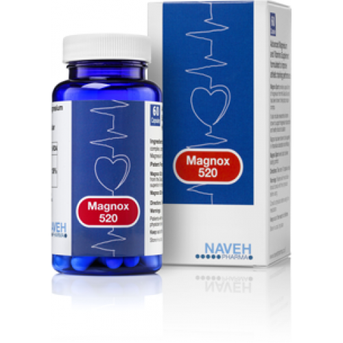 נווה מגנוקס 520 תוסף מגנזיום 520 מג 60 כמוסות