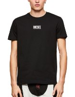 צבע שחור- T-SHIRT DIESEL LOGO