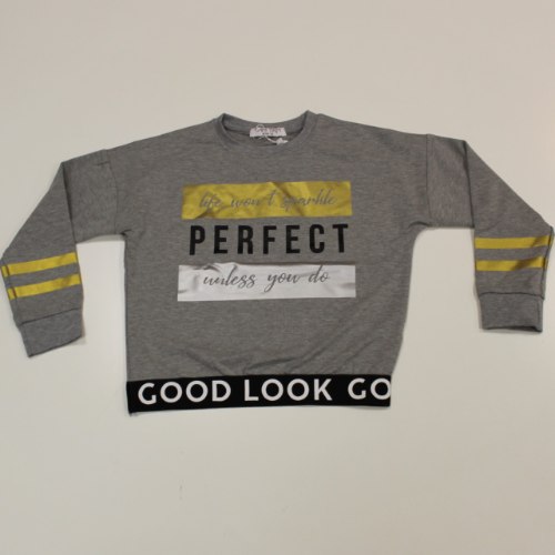 חולצה פוטר נערות FASHION אפור