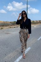 מכנס מנומר + חגורה