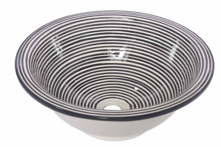 כיור פסים מקרמיקה