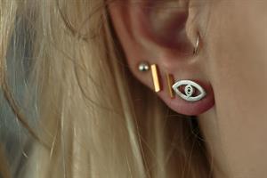 עגילי עין כסף