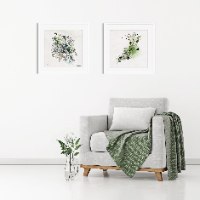 תמונות יפות לסלון אבסטרקט ירוק