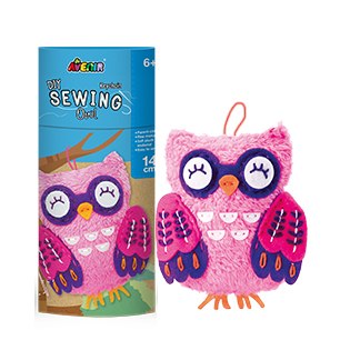 תפירת בובת קישותיק - ינשוף (14 ס"מ)