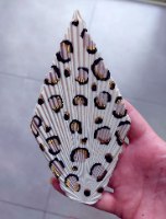 סט מניפה ענקית ארוכה ובינונית ארוכה ליצירה בשוקולד | עלה טרופי מחודד מניפות לשוקולד | אתי דבש 2021