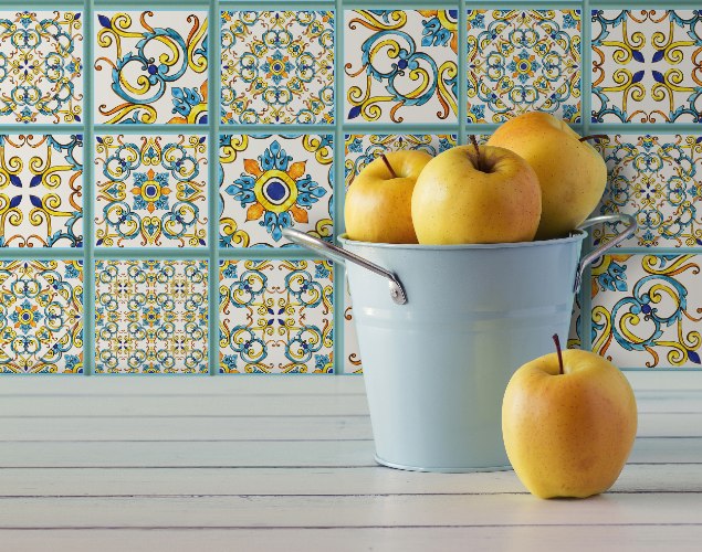 מדבקות לאריחים 10*10 ס''מ קלאסיק דגם 1286