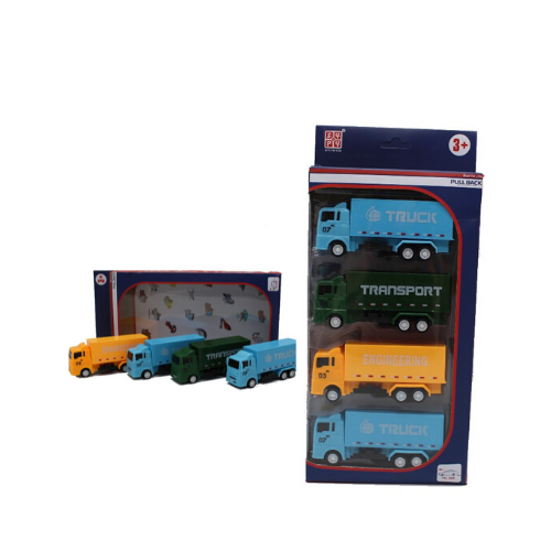 מארז 4 משאיות משחק