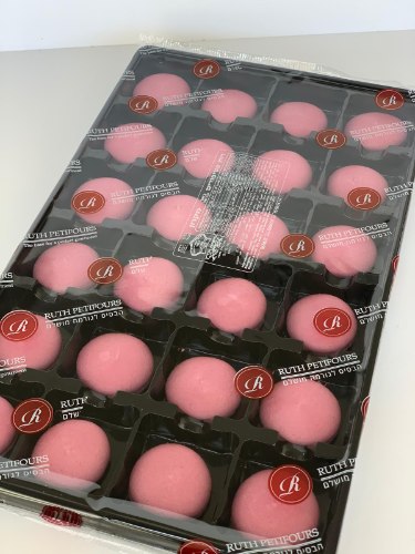 מקרונים סגולים- 24 חצאים במגש