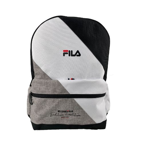 91012180FU-91 שחור אפור מלאנז 3 תאים FILA תיק