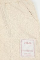 חליפת מכנס ריב שמנת בשילוב בז' (2-16) FILA