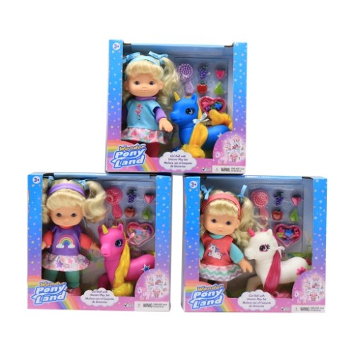 בובת ילדה עם חד קרן