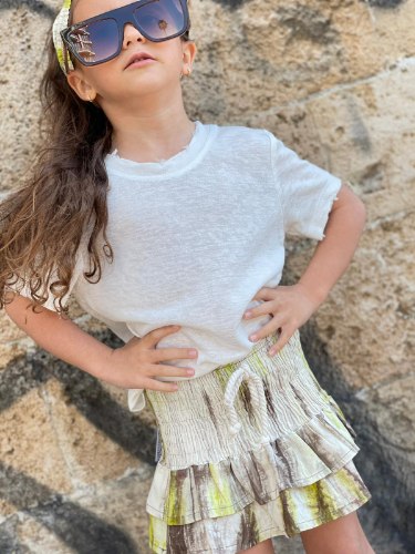 חצאית כיווצים טאי דאי ירוק 2-16