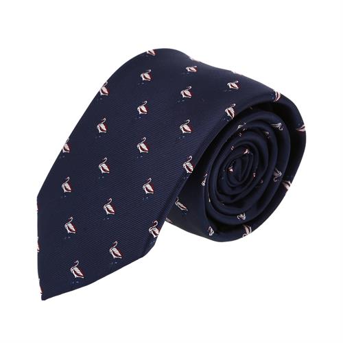 עניבה דגם חסידה כחול