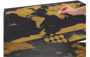 מפת עולם לגירוד