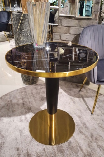 שולחן עגול פלטת שיש