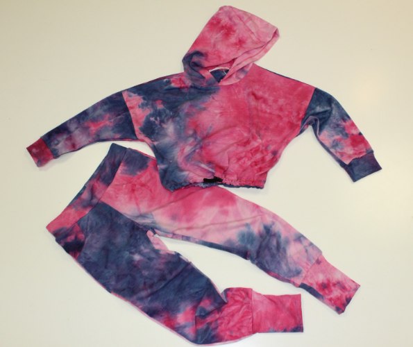 חליפת בנות טאי דאי שילוב ורוד