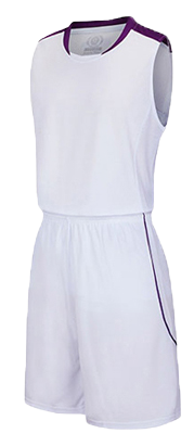 תלבושת כדורסל בעיצוב אישי White דגם #6018
