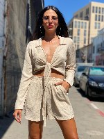 עליונית פשתן צווארון