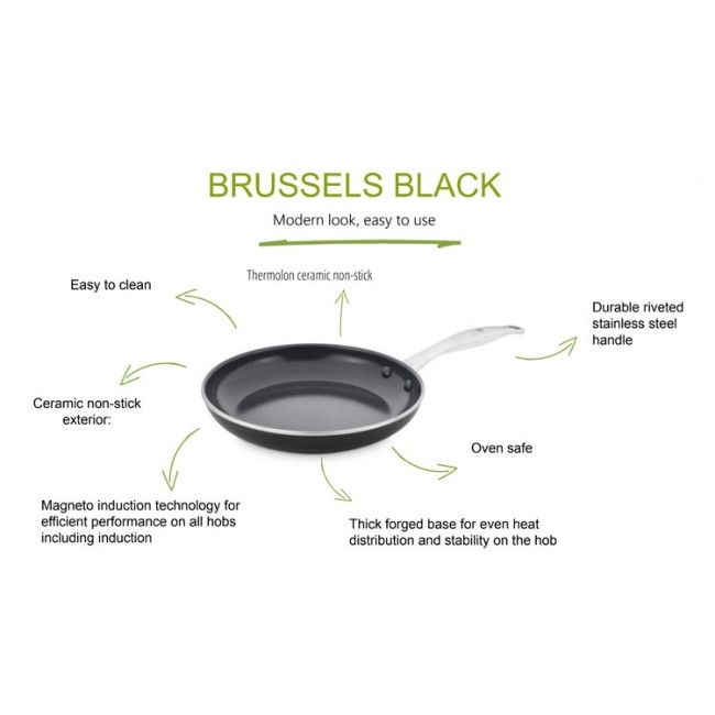 ווק קרמי נון-סטיק – 28 ס”מ מסדרת Brussels של GreenPan