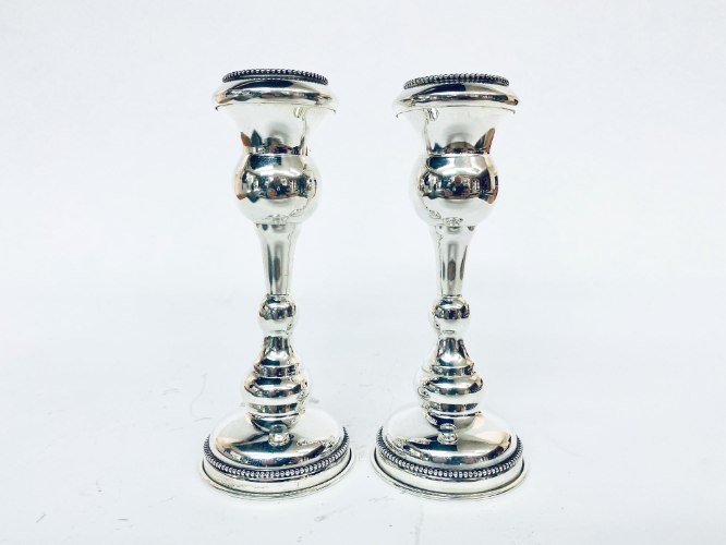 זוג פמוטי כסף טהור סטרלינג 925 האחים חדד