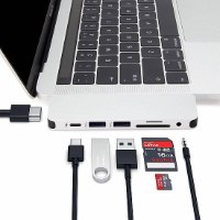 מתאם Hyper HyperDrive SOLO 7-in-1 Hub for MacBook, PC & USB-C Devices בצבע אפור