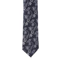 עניבה קלאסית פייזלי אפור